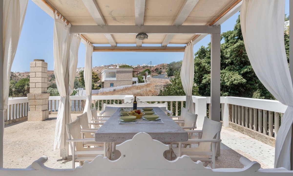 Psathi Apartment | Afroessa Stone Apartment with Sea View, Wi-Fi, and Air Conditioning