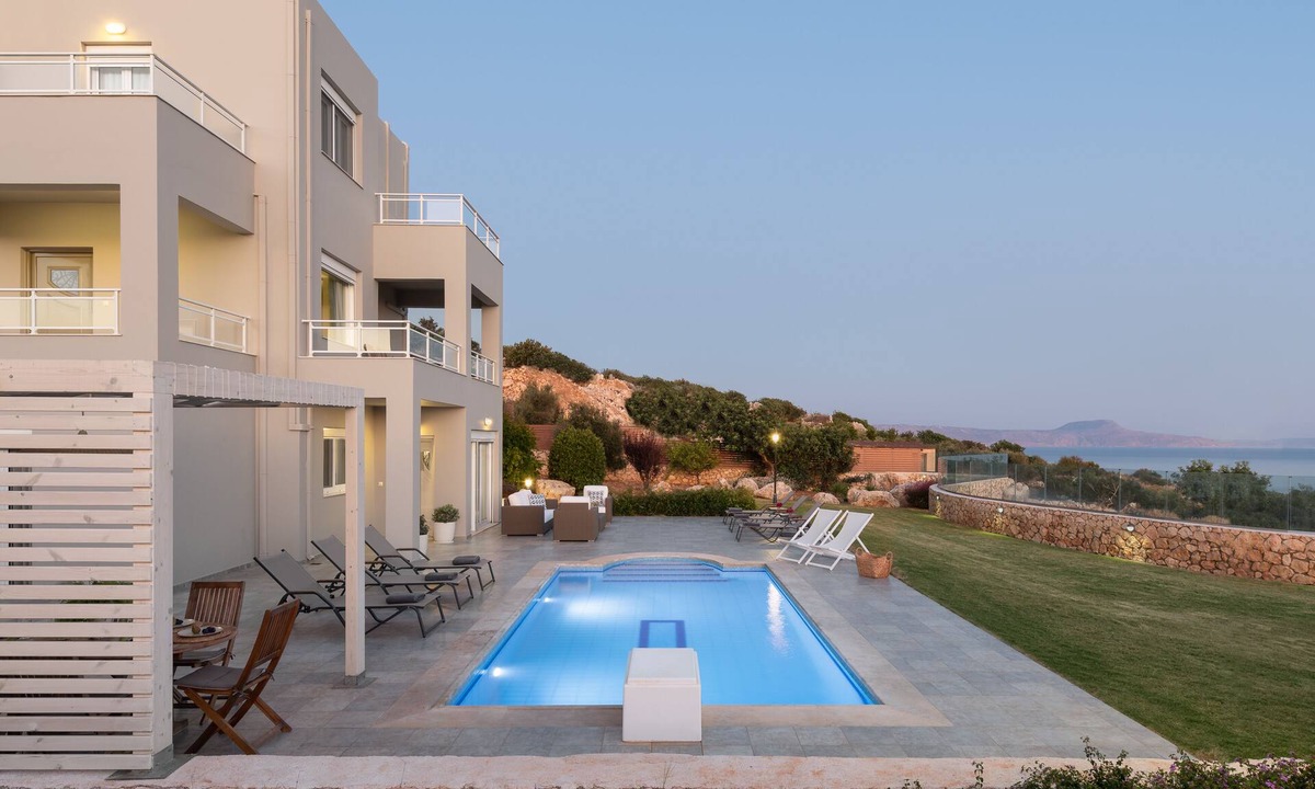 Gerani Villa | Anemolia Seaview Villa, Private Pool & Lush Garden
