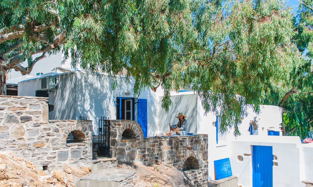 Galini House | Blue&White: An Absolut Aegean dream house-relax and unwind!