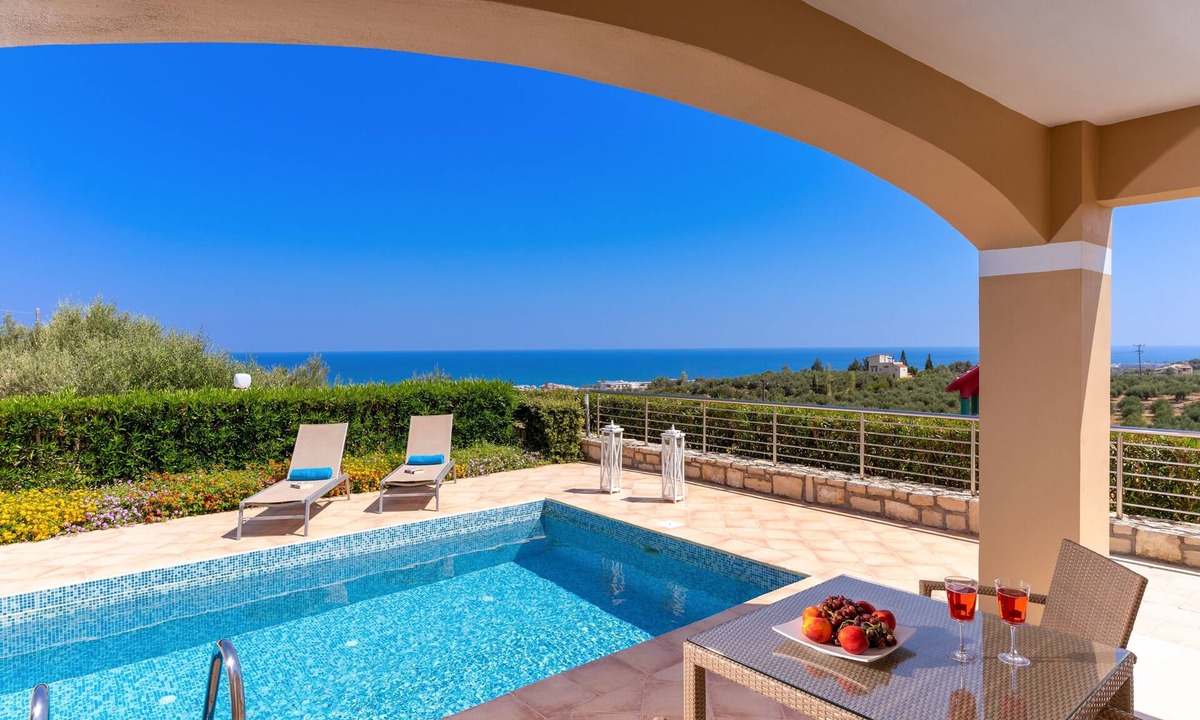 Adelianos Kampos Villa | Carme Villas - Two Bedroom Villa with Private Pool & Sea View, Carme Villas Crete