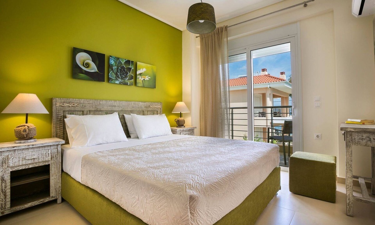 Karavomylos Villa | Deluxe Kefalonia Apartment | Apartment Leyland | 1 Bedroom | Pool and Sea View.