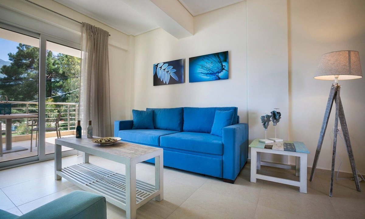 Karavomylos Villa | Deluxe Kefalonia Apartment | Apartment Levanda | 1 Bedroom | Pool | Sea View |.
