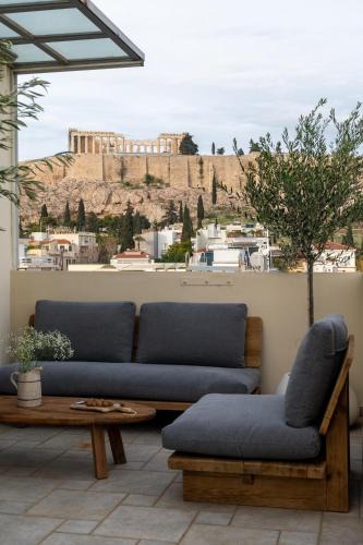 Makrigianni Apartment | Elegant Skyline Penthouse Acropolis View 3BR 2BA