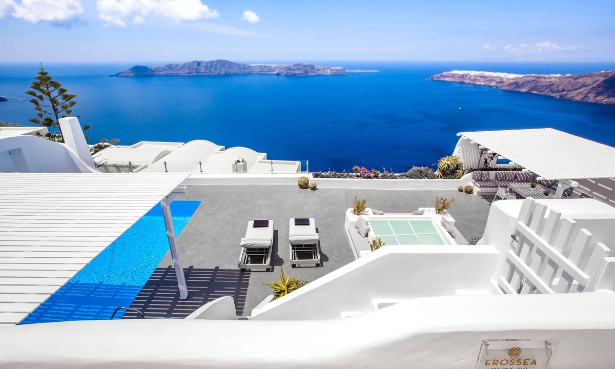 Imerovigli Villa | Erossea Villa with Private Heated Pool and Jacuzzi, Santorini, Greece