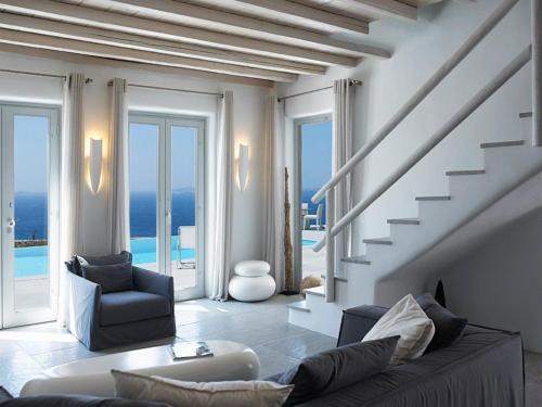 Faros Armenistis Villa | Exquisite Mykonos Villa Villa Superior 4 Bedroom Private Pool Sea View Houlakia