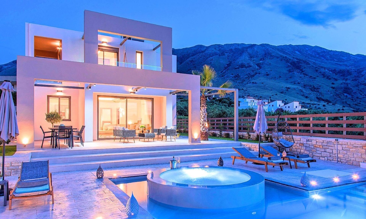 Ferienhaus Kourna Für Personen | Filaki