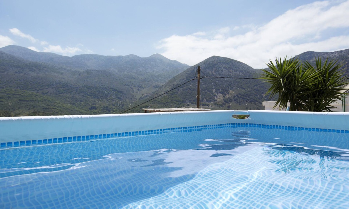 Vrachasi House | Immerse Yourself in the Breathtaking Terrace View and Refreshing Pool Bliss!