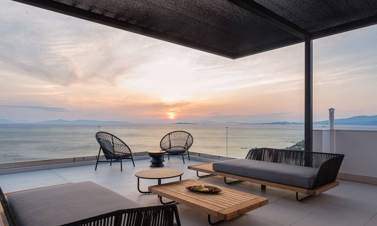 Anavyssos Villa | Impressive Hillside Athens Villa | Villa Fortuna Estate | 4 Bedrooms |.