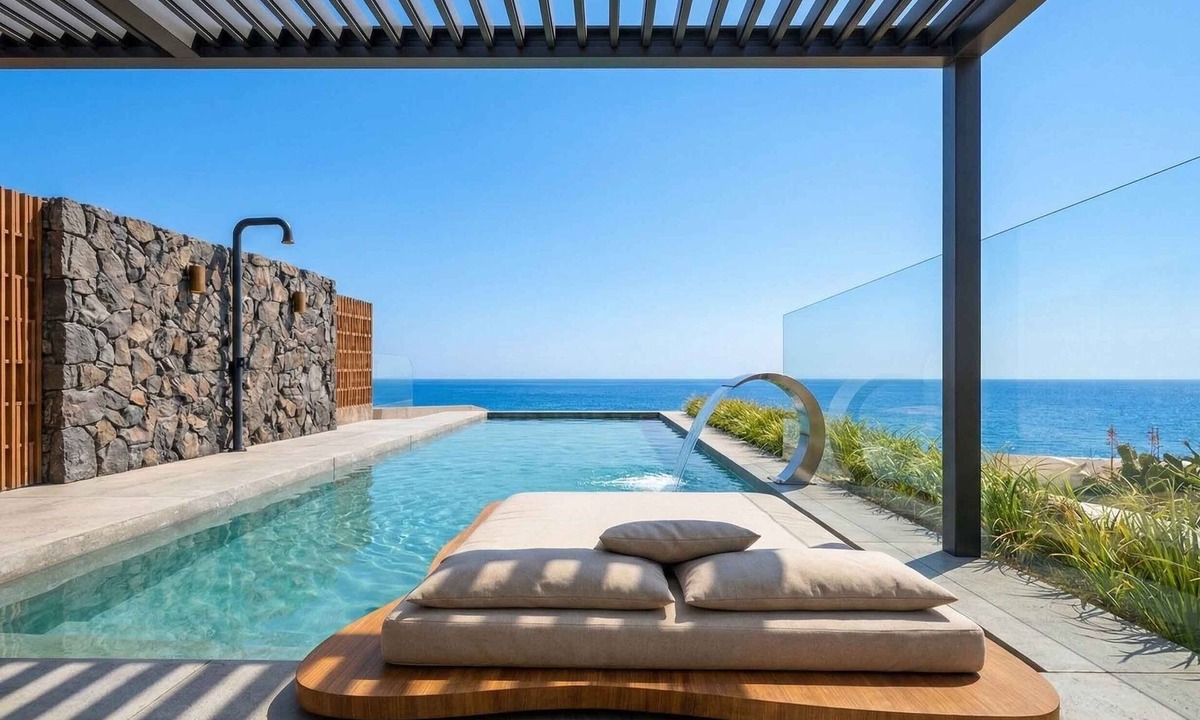 Myrtos Villa | Lapis Nera Villa I - Beachfront & Free*Heated Pool