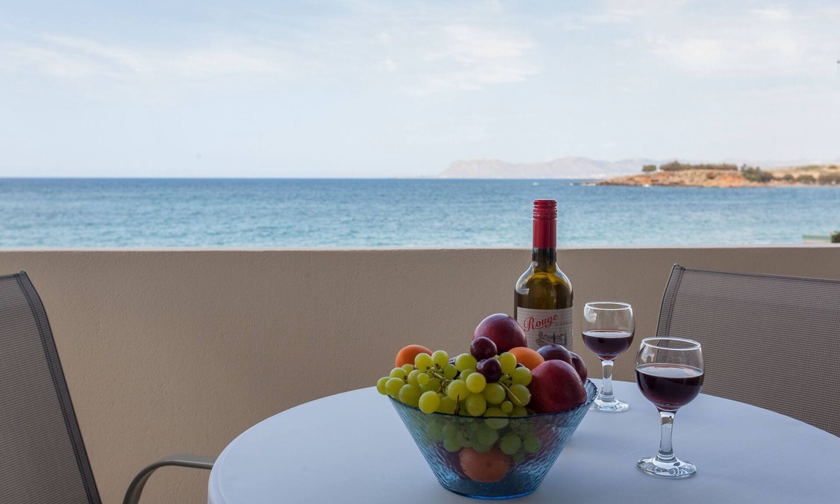 Kato Galatas Apartment | Lily of Crete 2 - Sea & Beach front Apartment.