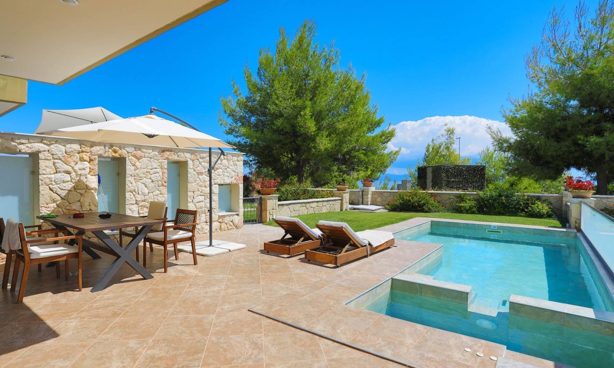 Pallini Villa | Luxury hillside escape with breathtaking Toroneos Bay views