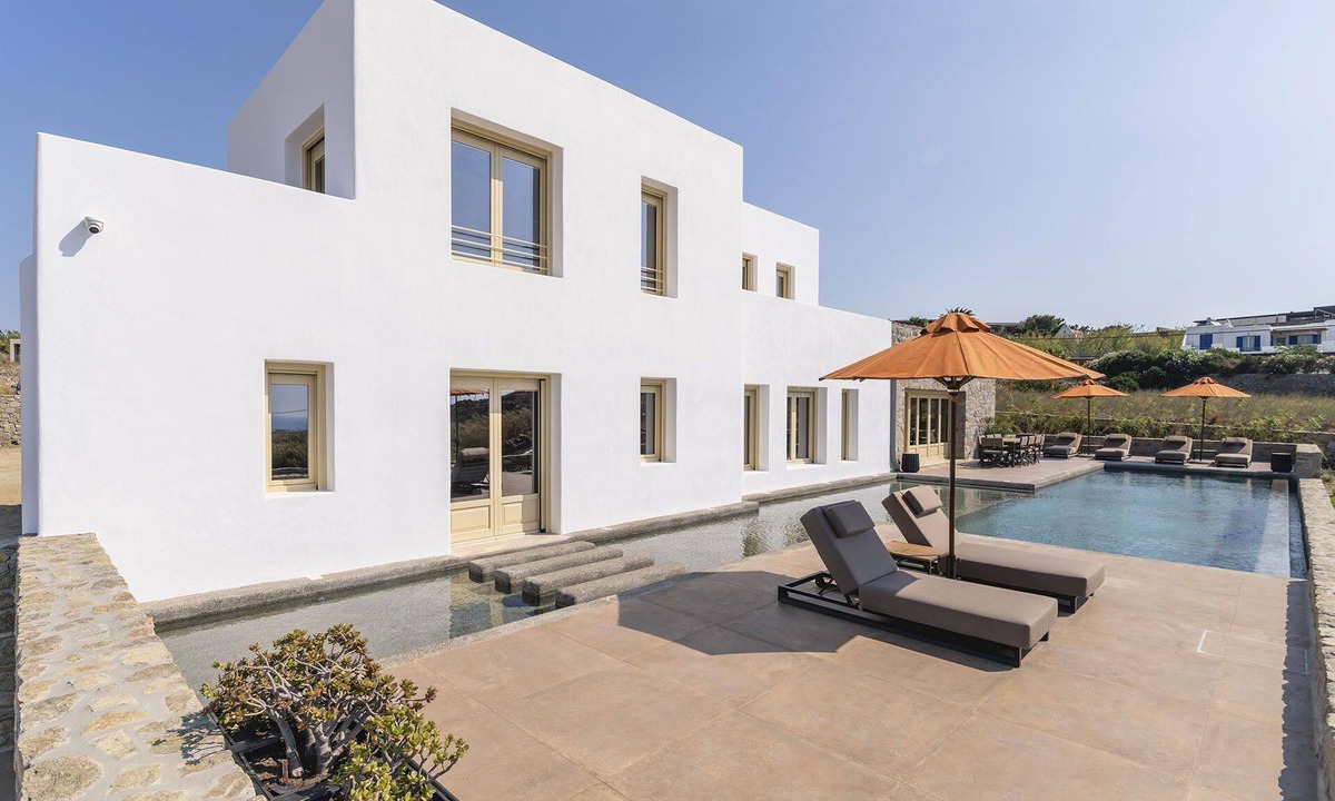 Platis Gialos Villa | My Rental Homes - Villa Wolf with private pool and sea view