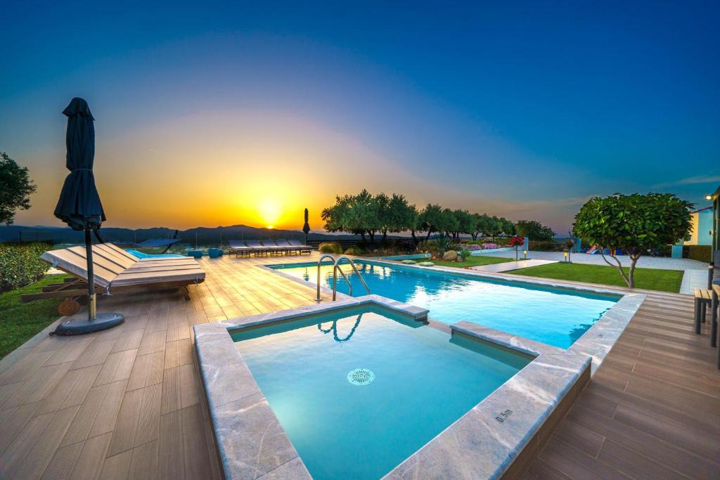 Potistiria Villa | Mythic Olive villa - Heated Pool - Amazing view