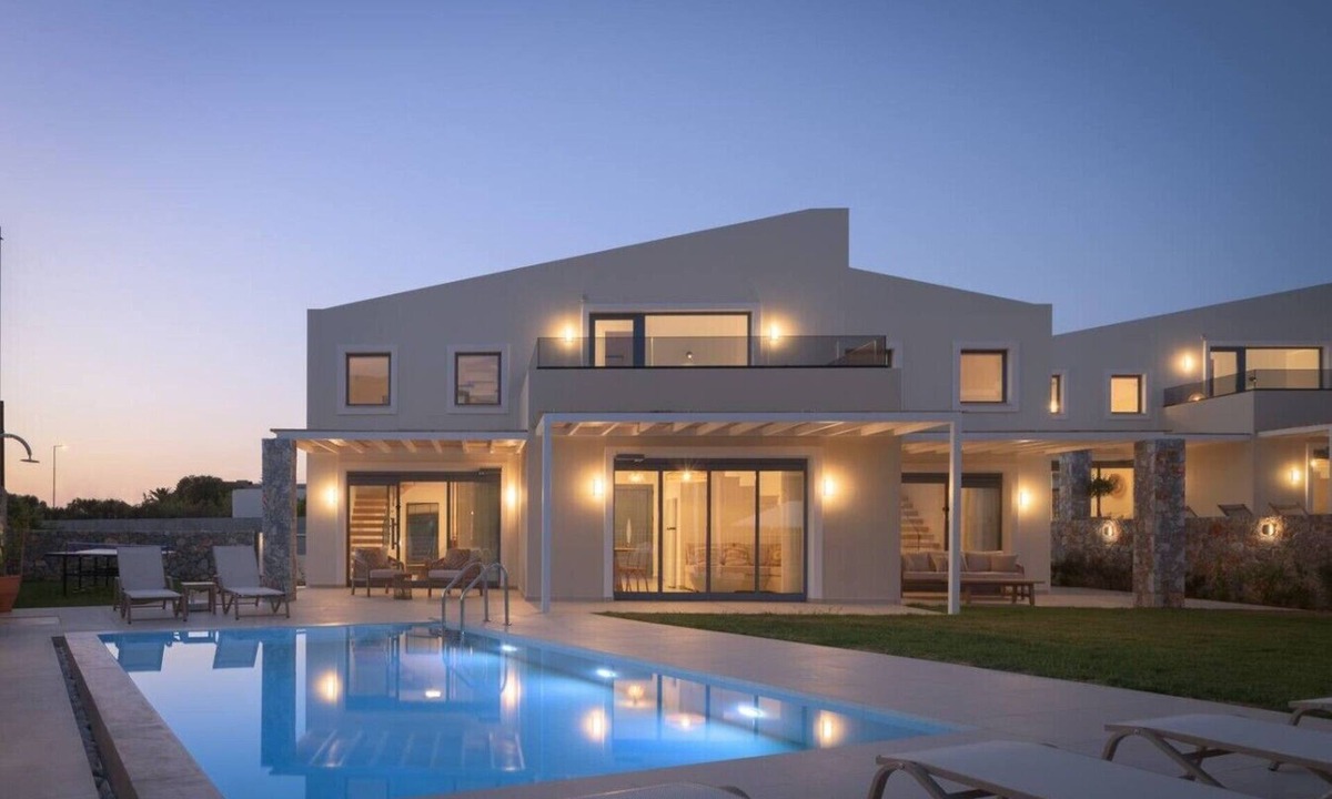 Kavros Villa | New Villa W/Heated Pool, 5 min Walk to Beach & Amenities