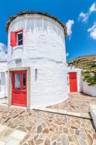 Tinos Town House | Old Windmill in Triandaros village