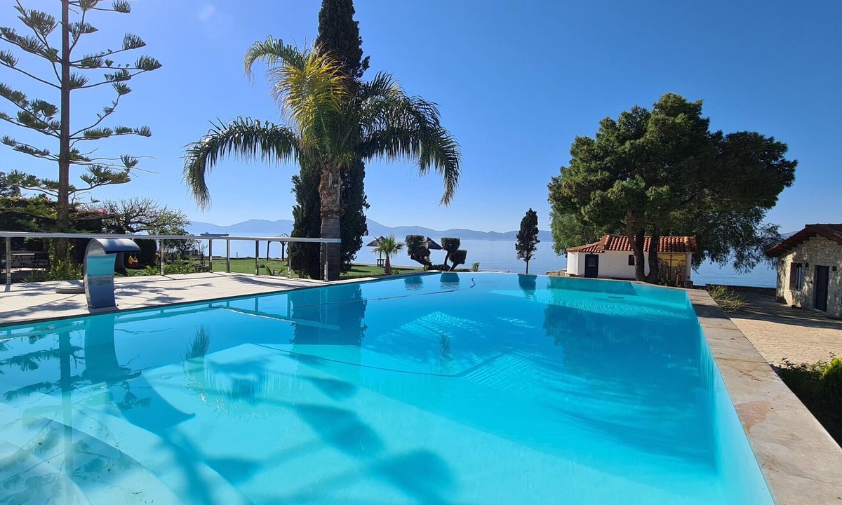 Pigadia Villa | Private beach villa w/pool, sport court & pier
