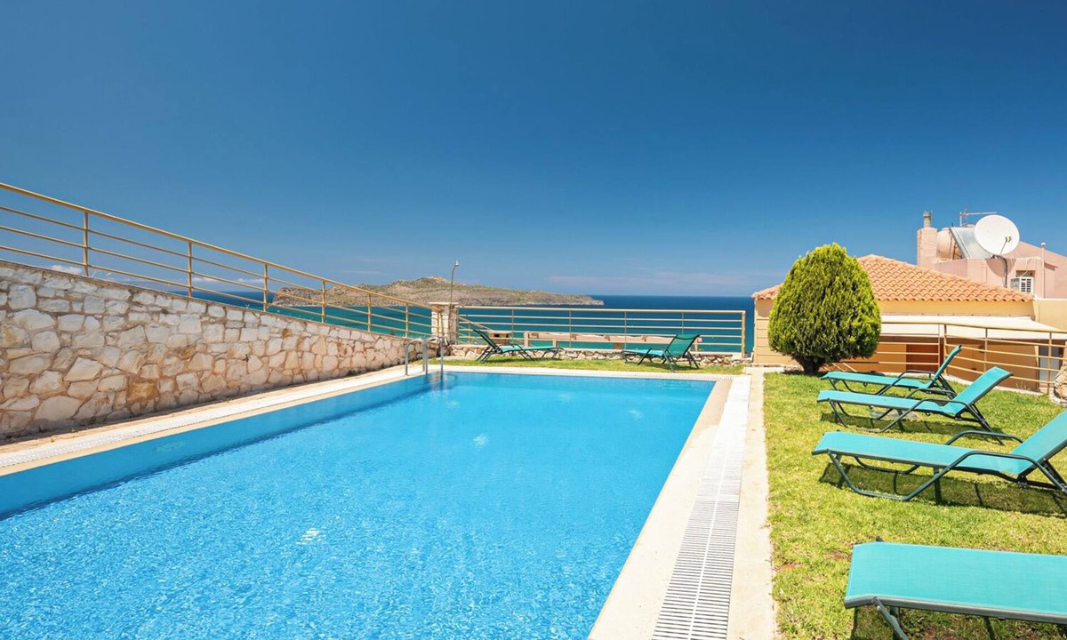 Kato Stalos Villa | Reverie villa, a spacious villa with private pool and breathtaking sea view