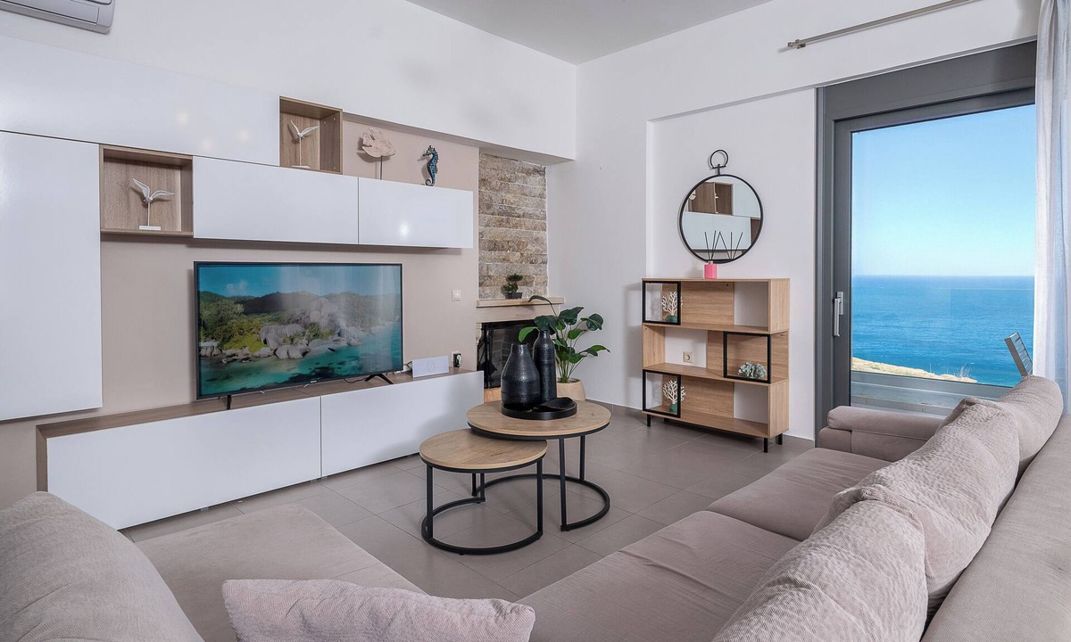 Agia Pelagia Villa | Rock Of Angel Villa 4 bds 3 ba with stuning Sea view!
