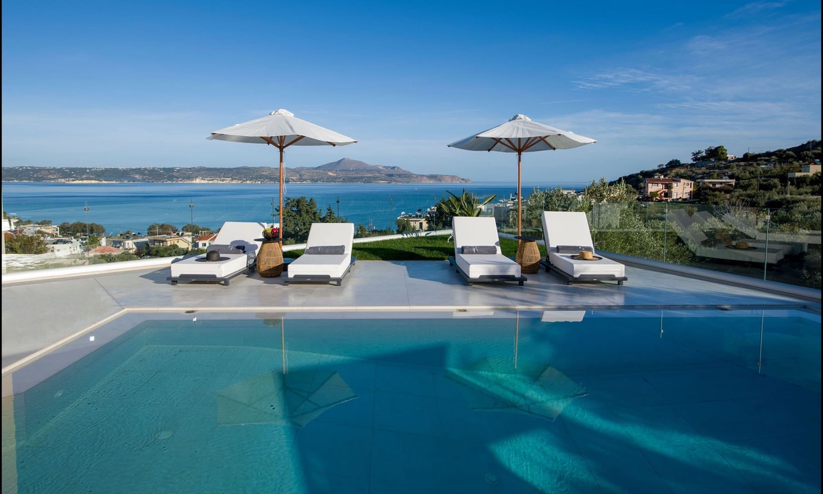 Kalyves Villa | Royal Bird, Stunning 4 Bedroom Seaview Villa, Private Pool, 700m From The Beach