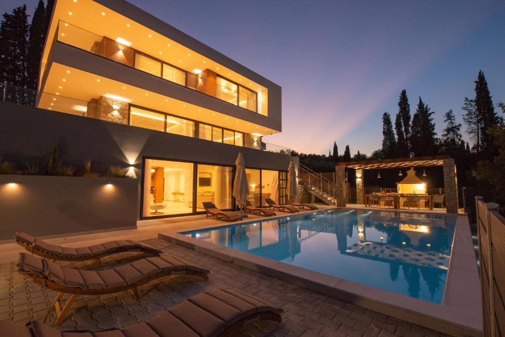 Corfu Town Villa | Seren Luxury Villa precious new build gem close to everywhere in Corfu