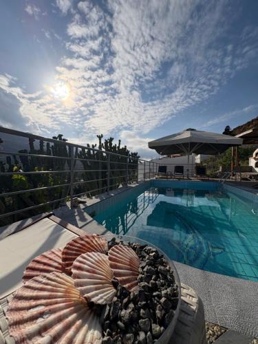 Kounelion Villa | Stone Heaven Villa -Poolside BBQ & Fresh Herbs