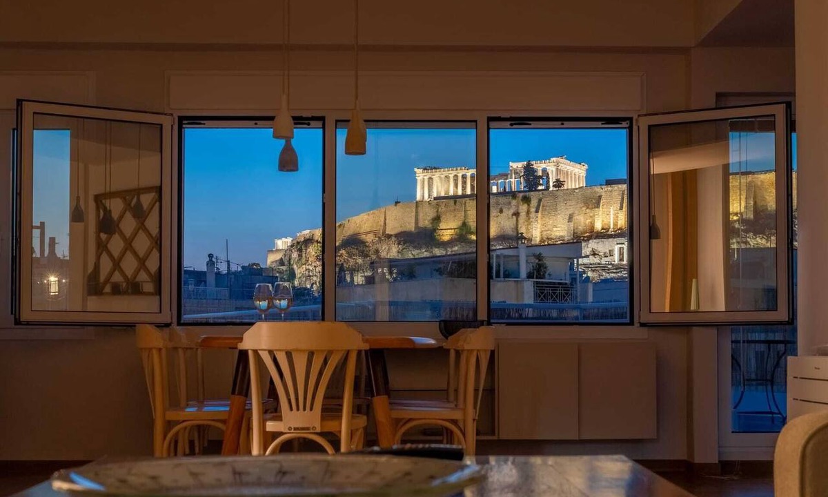 Makrigianni Condo | Unique 2BR Penthouse with Stunning Acropolis View