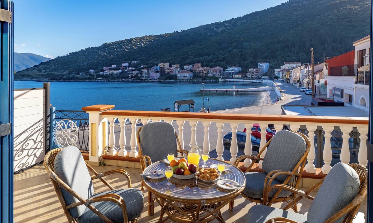 Agia Efimia Apartment | VERANDA MARE-Spacious Apartment Sea View Gem in Agia Efimia. 1' Walk to Beach!