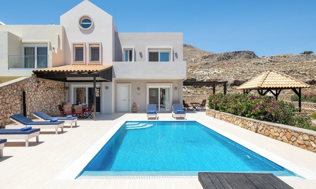 Lindos Villa | Villa Amara, Blue Line, Lindos, 3 bedroom villa with private pool and hot tub