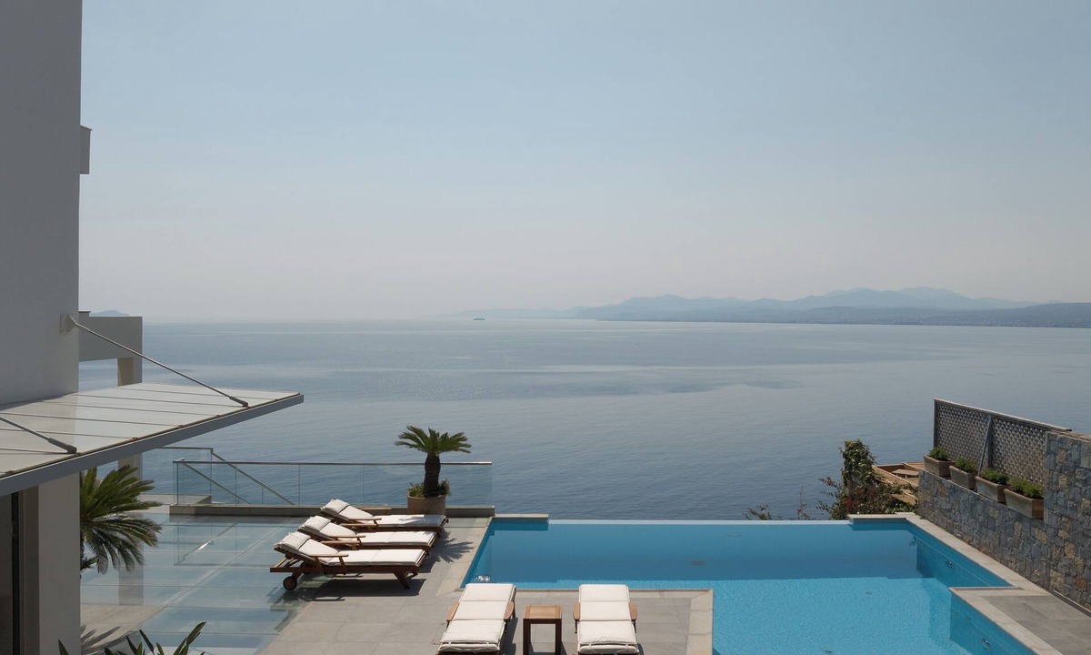 Agia Pelagia Villa | Villa Candia Lux, with Heated Pool & Beach Access