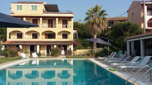 Acharavi Villa | Villa Eleni Corfu Acharavi 10 bedroom Seaview Villa with private pool
