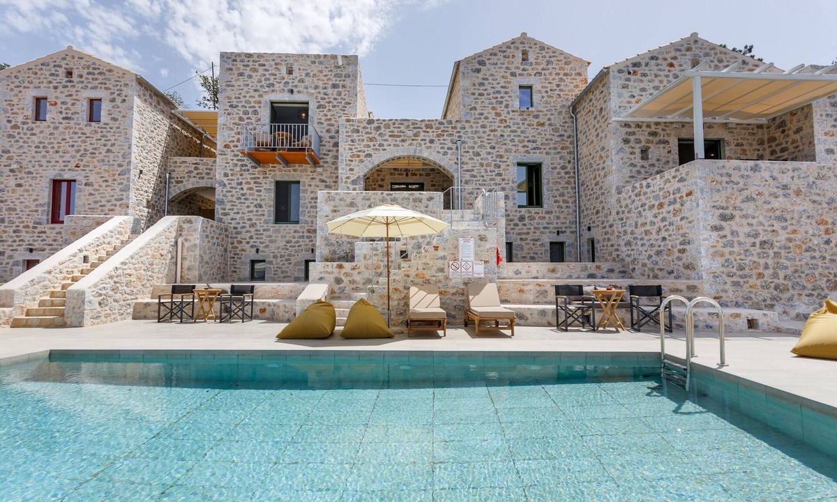 Limeni House | Villa ERMIS with shared pool in exposed position over the sea, Peloponnese