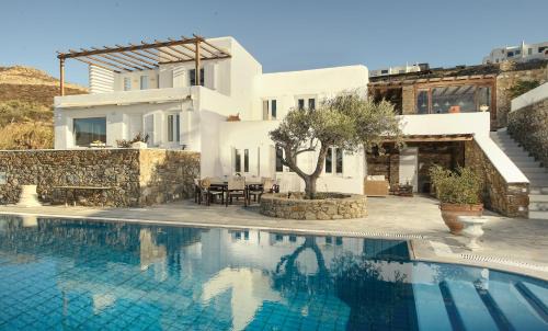 Ftelia Villa | Villa Galaxy Mykonos Private Pool & Sea View in Ftelia