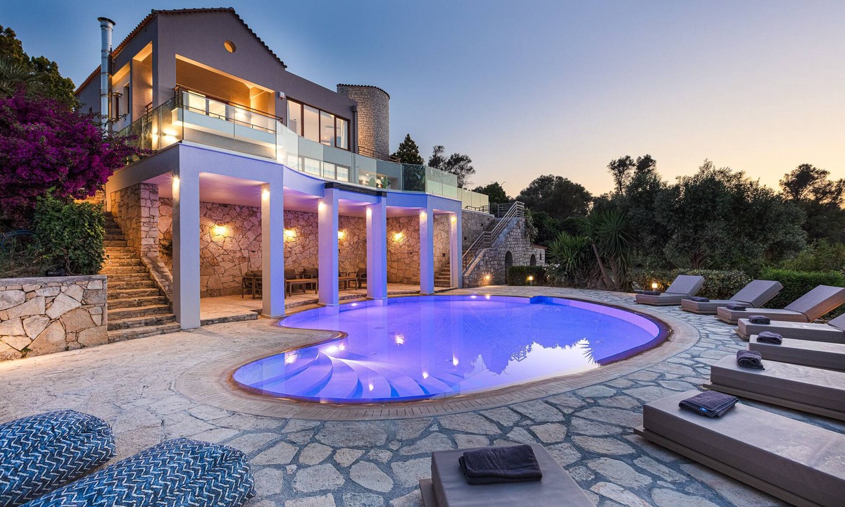 Xiro Chorio Villa | Villa Lime Panoramic sea views with 2 pools Close to Rethymno