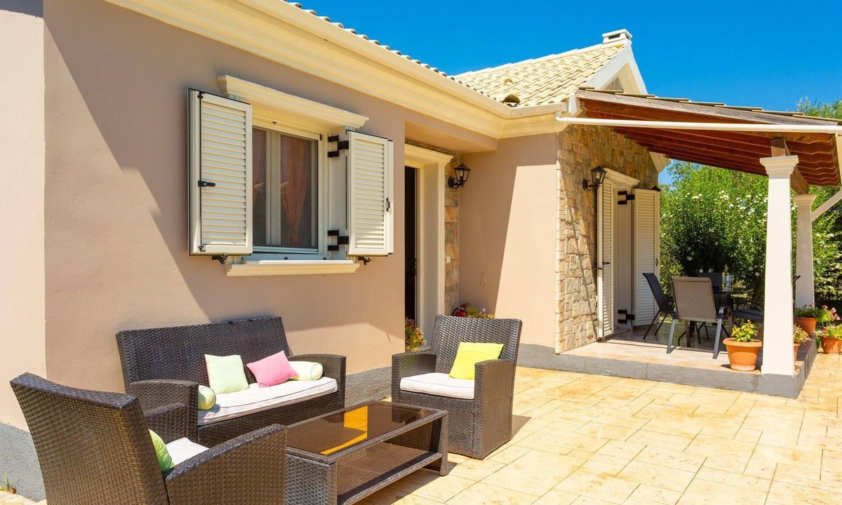 Roda Villa | Villa Popi Large Private Pool Walk to Beach A C Wifi - 2820