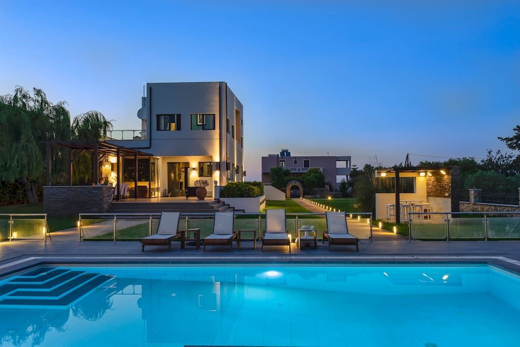 Tria Monastiria Apartment | Villa Sfedami 350m² Luxurious Villa with 55m² pool with spa