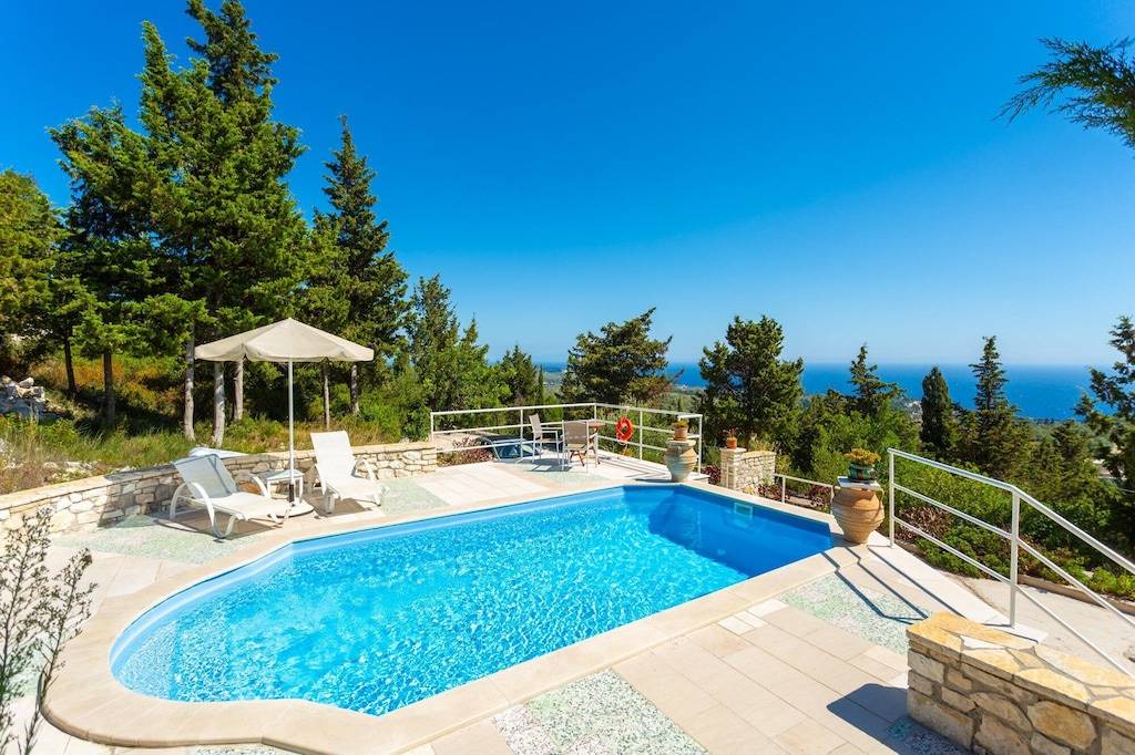 Ieromonachos Villa | Villa Windmill: Large Private Pool, Sea Views, A/C, WiFi