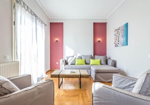 3 bedroom apartment with big balconies in Pagrati