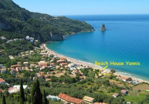 Beachfront holiday House yannis on Agios Gordios beach in Corfu
