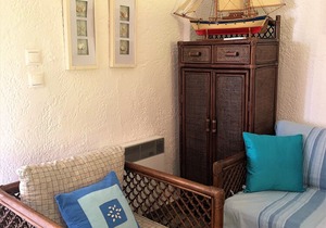 Beautiful Summer house in Pyrofania complex with large garden, next by the sea