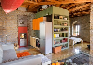 Cottage House in Traditional Greek Village