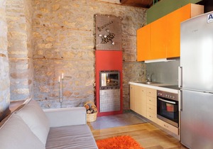 Cottage House in Traditional Greek Village