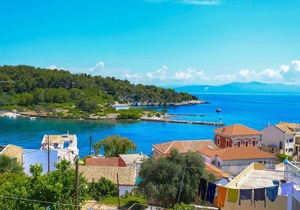 Faros Pende, Gaios Studio, sleeps 2, near beach, sea views
