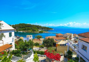 Faros Pende, Gaios Studio, sleeps 2, near beach, sea views