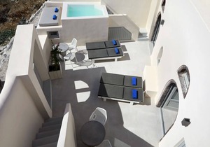 Luxury Santorini Villa | Villa Elysian Tria | Private Plunge Pool | Sea & Village View | 1 Bedroom.