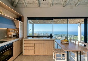 Residence with Private Pool - with Panoramic View, Art Blue Villas