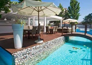 Rhodes Imperial Suite, chilling in Private Pool