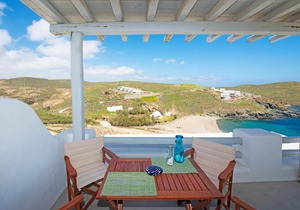 Superior Beachfront Apartment 1 with view to the Aegean Sea