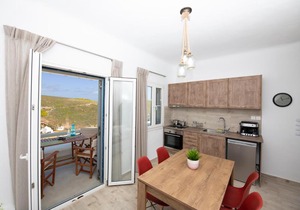 Superior Beachfront Apartment 1 with view to the Aegean Sea