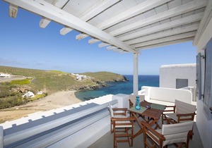 Superior Beachfront Apartment 1 with view to the Aegean Sea