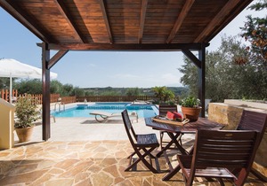Vila Hibiscus in Spilia Village with Heated Pool